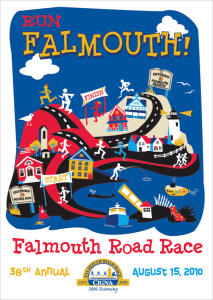 Falmouth Road Race poster