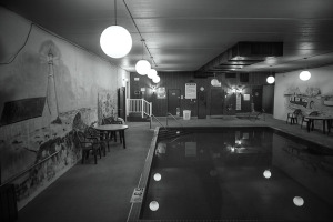 Hotel Pool at Night
