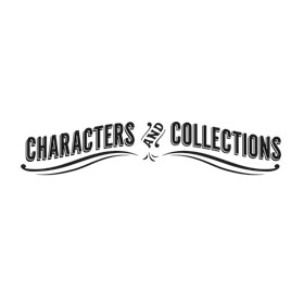 Characters & Collections exhibition graphic