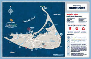 Nantucket office of culture & tourism pocket map design