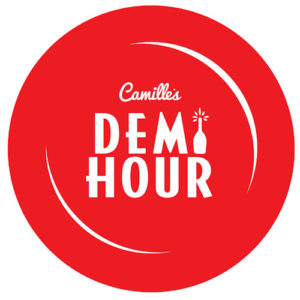 Camille's Demi-Hour Alternate Logo Plate logo